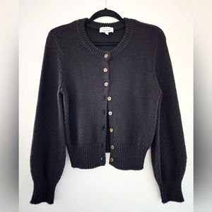 & Other Stories Wool Blend Black Cardigan